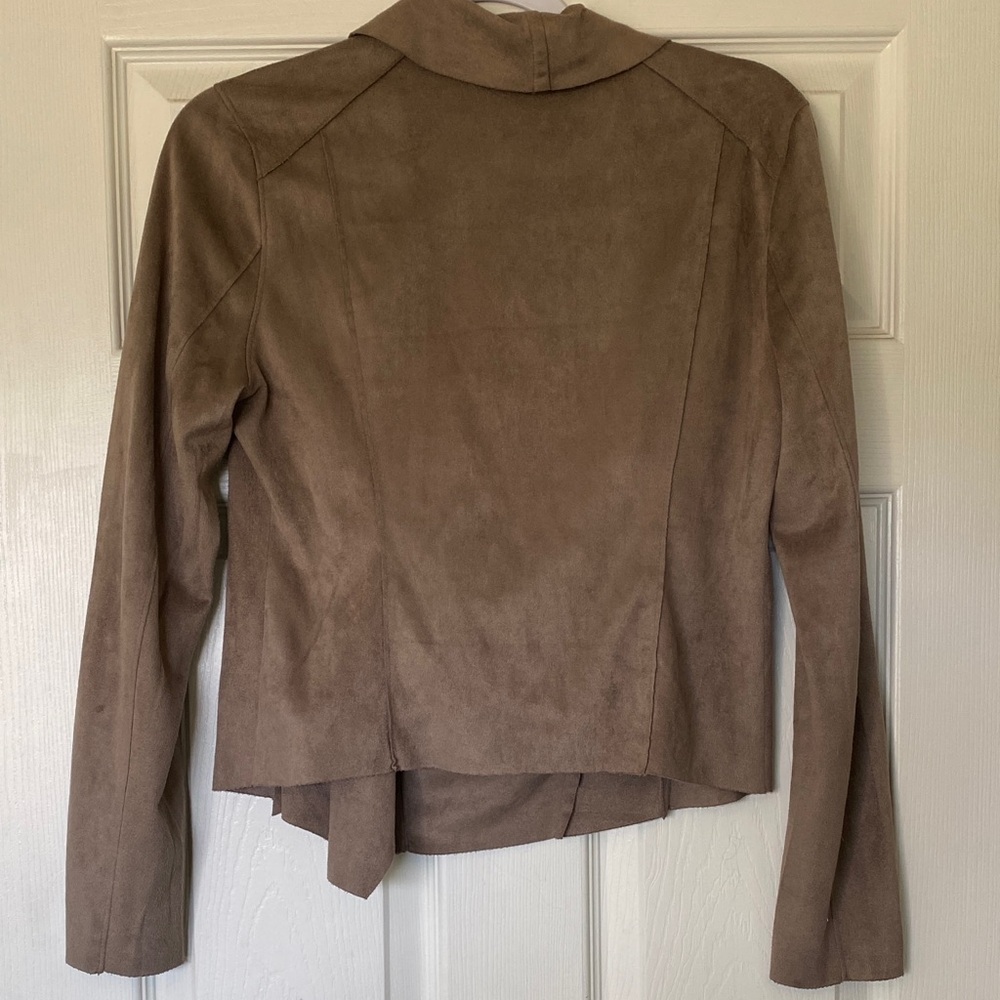 Blank NYC Women's Taupe Faux Suede Jacket - Picture 6 of 8